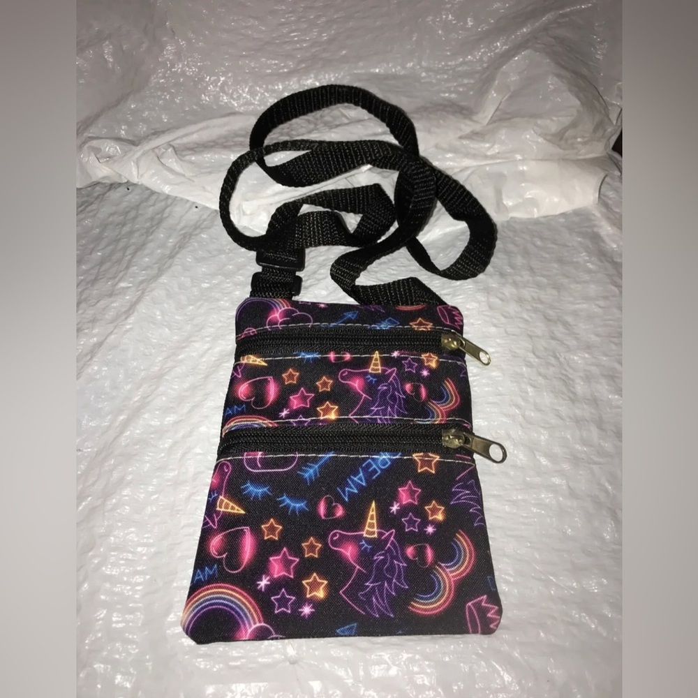 Unicorn Dream Wallet Camera Pouch Bag Purse Shoulder Strap